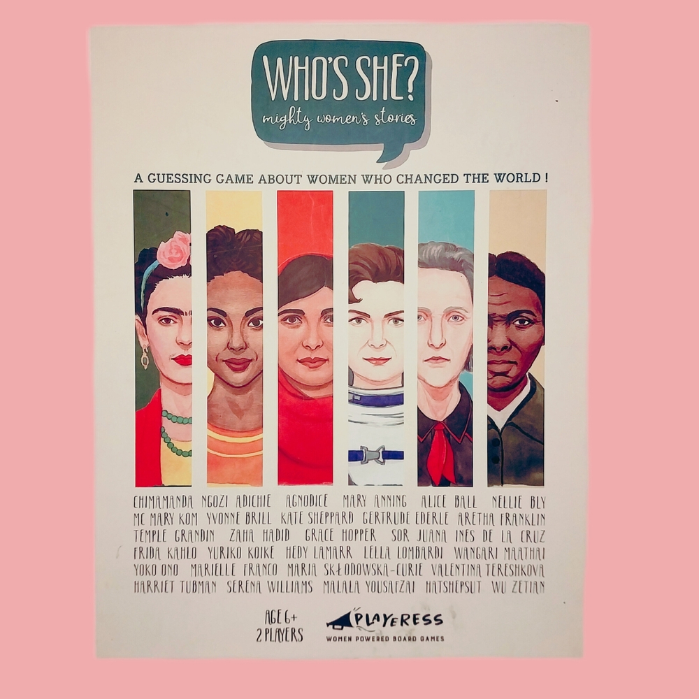 "Who's She?" Inspirational, Historical Feminine Hero Boardgame Classic Gift